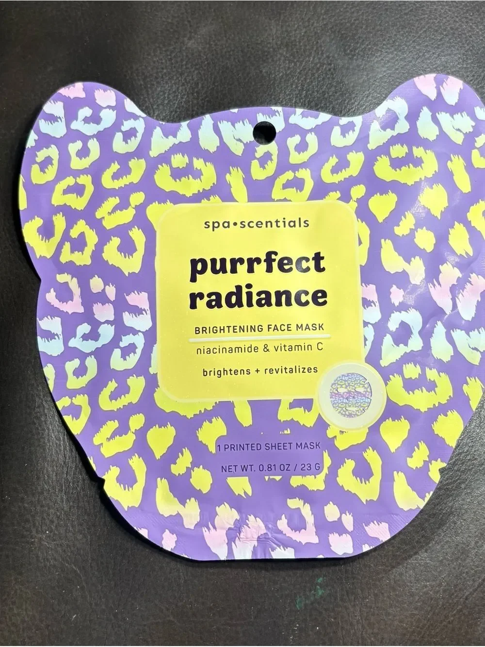 2 New spa•scentials mermaid mode + purrfect radiance Purple Face Masks (2)